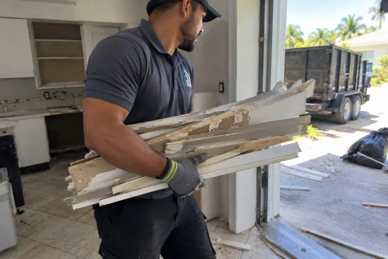 Eliminación de escombros de construcción en Hollywood, FL